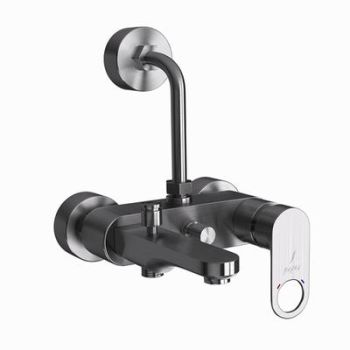 Jaquar Ornamix Prime 3-in-1 Single Lever Wall Mixer with Hand & Overhead Shower Provision - Stainless Steel Finish (ORP-SSF-10125PM)