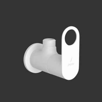 Jaquar Ornamix Prime Angular Stop Cock With Wall Flange White Matt