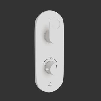 Jaquar Ornamix Prime Aquamax Thermostatic Shower Mixer  White Matt