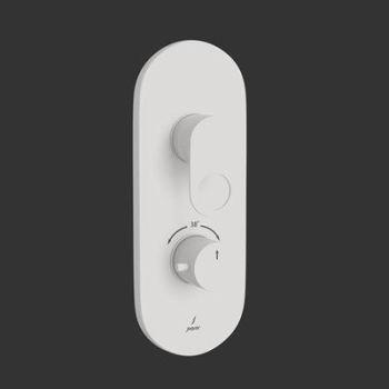 Jaquar Ornamix Prime Aquamax Thermostatic Shower Mixer  With 3Way Diverter White Matt