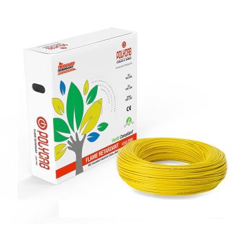 Polycab FRLF Electrical Cables 2.5 sqmm Yellow - 180 mtrs