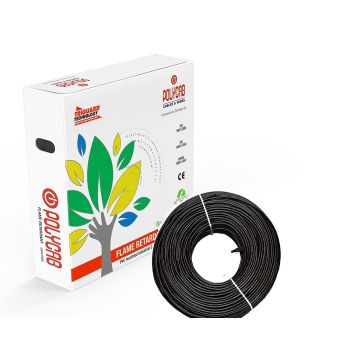 Polycab FRLF Electrical Cables 2.5 sqmm Black - 180 mtrs