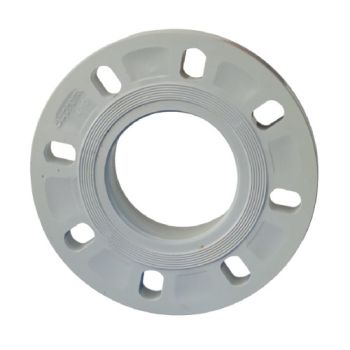 Supreme PVC Flange 110mm (4 Inch) - High-Pressure Pipe Fitting - Grey PVC Connector