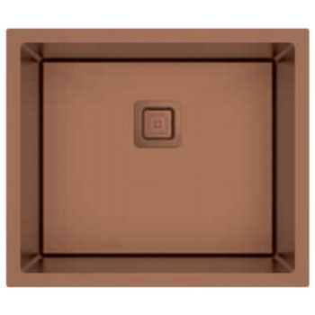 Carysil Micro Radius R10 Single Bowl PVD Rose Gold Kitchen Sink 31"x17"x8"- Matt Finish