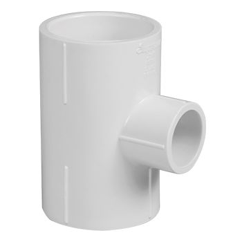 Supreme uPVC Reducing Tee 1 x 3/4 Inch Aqua Gold