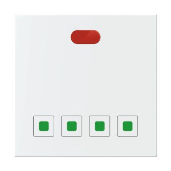 Anchor Roma Urban Touch 1 Way 4 Switch with Remote - 10A