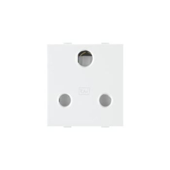 Roma 16 A 3 Pin White Socket(Heavy duty)