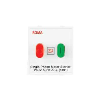 Roma 20A Motor Starter White Switch-Overload Switch