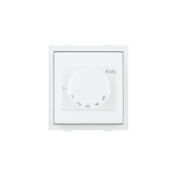 Roma White Fan Step Regulator Dura EME 100W