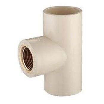 Supreme CPVC Brass Tee 1 X 1/2 Inch