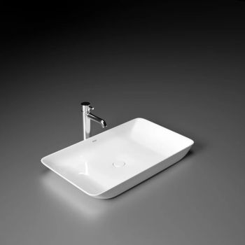 Ruhe Apollo Table Top Wash Basin White 23 x 15 x 4 Inches