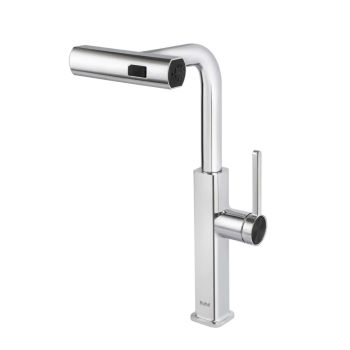 Ruhe Arrow Triple Flow Pull-Out Kitchen Mixer Faucet Chrome