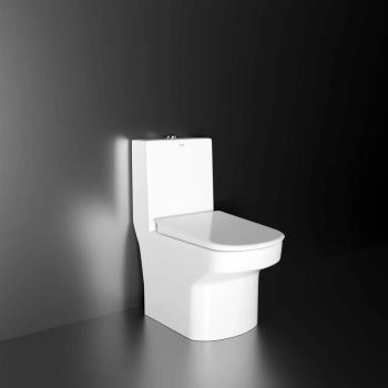 Ruhe Nova One-Piece Western Commode White