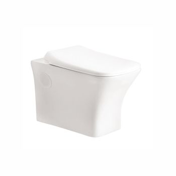 Cera Clipton Wall Hung Ewc with Slim Seat Cover Snowwhite