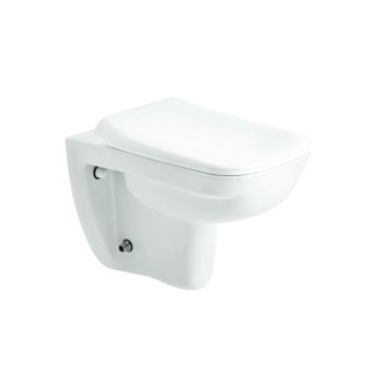 Cera Campbell Mini With Built In Jet Wall Hung Ewc with Slim Soft Close Seat Cover Snowwhite