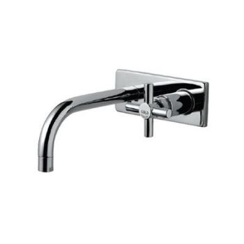 Jaquar Solo Exposed Part Kit Of Single Concealed Stop Cock Consisting Of Operating Lever, Cartridge Sleeve, Wall Flange (With Seals) & Basin Spout