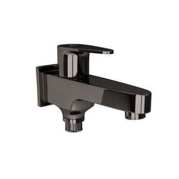 Jaquar Vignette Prime 2 Way Bib Cock With Wall Flange Black Chrome