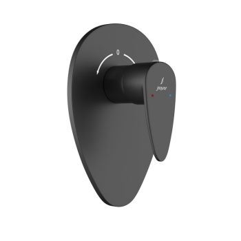 Jaquar Vignette Prime 4-Way Concealed Divertor with Built-in Non-Return Valves & Handle - Black Matt (VGP-BLM-81421)