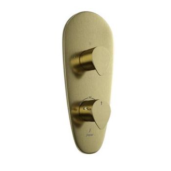 Jaquar Vignette Prime Thermostatic Shower Mixer With 3Way Diverter Gold Dust