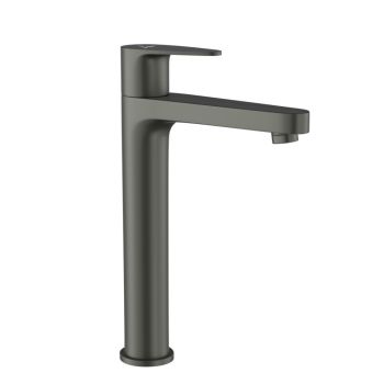 Jaquar Vignette Prime Tall Pillar Cock with Extension Body (Graphite) - Designer Tabletop Faucet - VGP-GRF-81021N