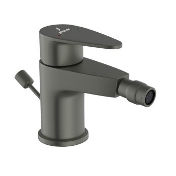 Jaquar Vignette Prime Bidet Mixer - Graphite Metallic Finish - 1-Hole Installation with Popup Waste - VGP-GRF-81213B