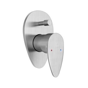 Jaquar Vignette Prime Single Lever Hi-Flow Diverter Exposed Trim Kit - Stainless Steel Finish (VGP-SSF-81079NK)