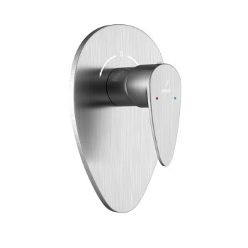Jaquar Vignette Prime 4-Way Concealed Divertor with Built-in Non-Return Valves & Handle - Stainless Steel Finish (VGP-SSF-81421)