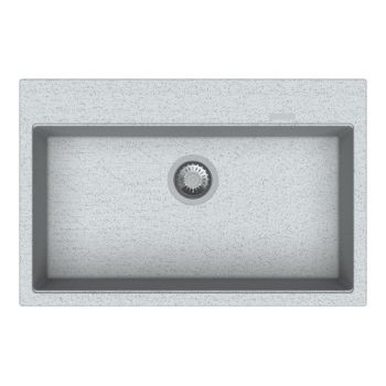 Carysil Waltz 780 31 x 20 Inch Quartz Single Bowl Kitchen Sink Crater