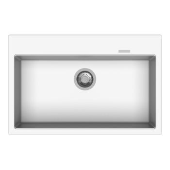 Carysil Waltz 780 31 x 20 Inch Quartz Single Bowl Kitchen Sink Snova