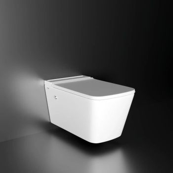 Ruhe Zenith Tankless Rimless Wall-Hung Western Commode