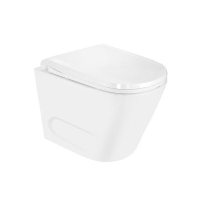 Jaquar Opal Prime Rimless Wall Hung WC - Blind Installation with Slim UF Soft-Close Seat - White (OPS-WHT-15953BIUFPM)