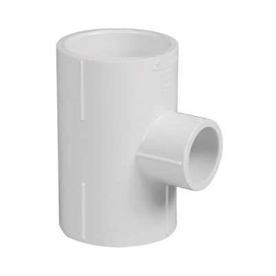 Supreme uPVC Reducing Tee 2 x 1 1/2 Inch Aqua Gold