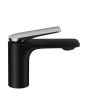 Jaquar Laguna Single Lever Basin Mixer - Black Chrome PVD & Black Matt Dual-Tone Designer Faucet (LAG-BBC-91011B)