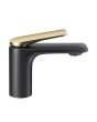 Jaquar Laguna Single Lever Basin Mixer - Gold Matt PVD & Black Matt Dual-Tone Designer Faucet (LAG-BGM-91011B)
