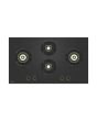 Hafele Augusta 490 90cm Built In Hob with 4 Full Brass Burners, Electric Auto Ignition & Flame Failure Safety 