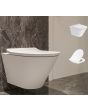 Kohler Brazn Rimless Wall Hung Toilet with Quiet-Close UF seat cover in White(K-26994IN-0)
