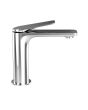 Jaquar Laguna Extended Spout Basin Mixer - Chrome Single Lever Tap with Wall Flange, Perfect for Large Wash Basins (LAG-CHR-91023BWF)