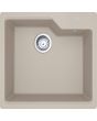 Franke UBG 610-56 Quartz Single Bowl Kitchen Sink with Tap Hole Oatmeal 560x500mm