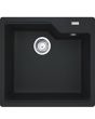 Franke UBG 610-56 Quartz Single Bowl Kitchen Sink Onyx Black with Tap Hole 560x500mm