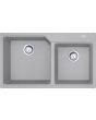 Franke UBG 620-86 Quartz Double Bowl Kitchen Sink with Tap Hole Stone Grey
