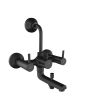Jaquar Florentine Prime Wall Mixer 3-in-1 System with Provision for both Hand Shower and Overhead Shower Black Matt