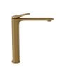 Jaquar Laguna Dual-Tone Gold PVD Tall Boy Basin Mixer - Matt & Bright Gold Single Lever Faucet for Countertop Sinks (LAG-GMG-91005BWF)
