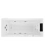 Jaquar Fonte Combi System Whirlpool & Airpool Bathtub - 1600x700x420mm (JWP-WHT-FONTE160CX)