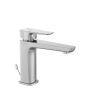 Jaquar Kubix Prime Single Lever Basin Mixer with Pop-up Waste & 450mm Braided Hoses - Chrome (KUP-CHR-35051BPM)