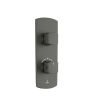Jaquar Kubix Prime Aquamax Exposed Part Kit for Thermostatic Shower Mixer - 1-Way Outlet, Graphite Finish (KUP-GRF-35661NKPM)