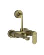 Jaquar Opal Prime Single Lever Wall Mixer with 115mm L-Bend for Overhead Shower - Antique Bronze (OPP-ABR-15117PM)
