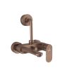 Jaquar Opal Prime Single Lever Wall Mixer with 115mm L-Bend for Overhead Shower - Antique Copper Finish (OPP-ACR-15117PM)