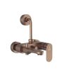 Jaquar Opal Prime 3-in-1 Wall Mixer - Antique Copper Finish - OPP-ACR-15125PM - Complete with 115mm Bend Pipe & Legs