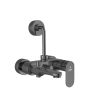 Jaquar Opal Prime 3-in-1 Wall Mixer - Black Chrome Finish - OPP-BCH-15125PM - For Hand & Overhead Shower