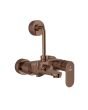 Jaquar Opal Prime 3-in-1 Wall Mixer - Blush Gold PVD Finish - OPP-BGP-15125PM - Complete with 115mm Bend Pipe & Legs